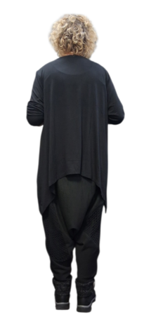  Basic shirt A-lijn zwart