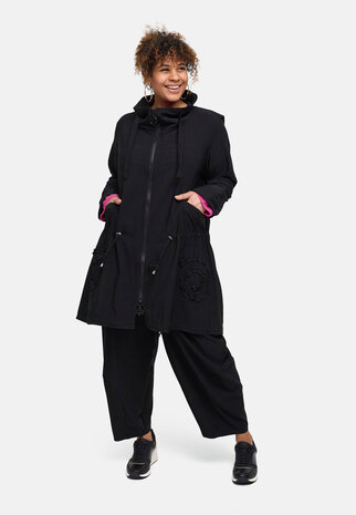 Kekoo  tussenjas 'Livia' zwart