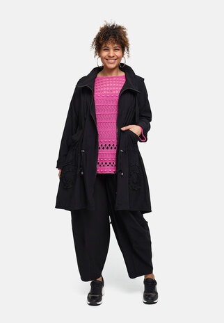 Kekoo  tussenjas 'Livia' zwart