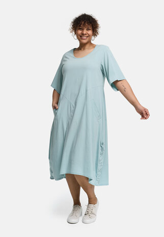 Kekoo Jurk Viona mintgroen/blauw