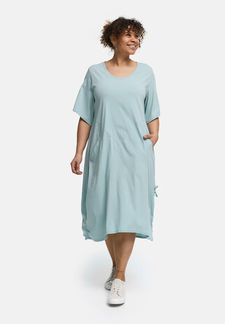 Kekoo Jurk Viona mintgroen/blauw