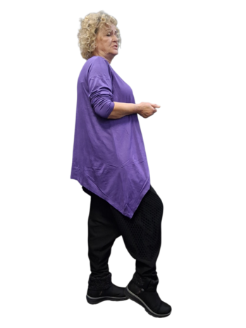  Basic shirt A-lijn paars