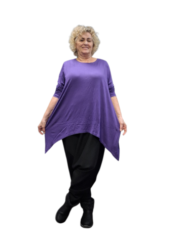  Basic shirt A-lijn paars