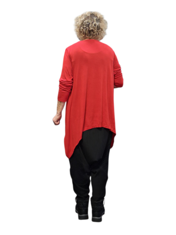  Basic shirt A-lijn rood