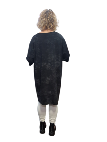 Shirt/tuniek zwart batik