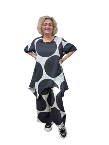 Kekoo tuniek zwart/wit