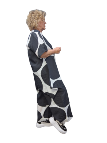 Kekoo tuniek zwart/wit