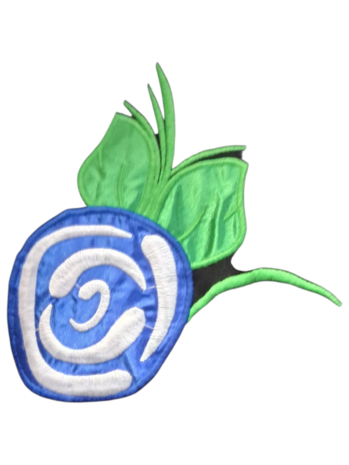 Kaftan wit met zwart met borduursel