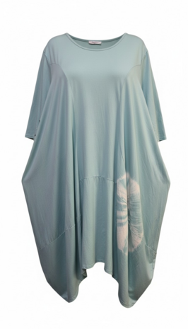 Ballonjurk-batikprint-mintgroen