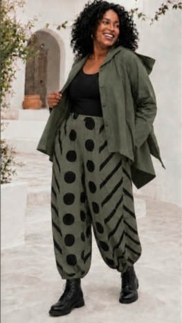 Jersey Broek-Army-met-leuke-Printdetails