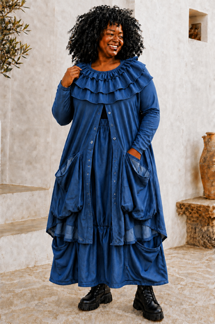 Myrjo Denim &ndash; Bijzondere Ballonrok met grote zakken💙