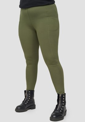 Legging, groen Kekoo, elastische taille, met zakken
