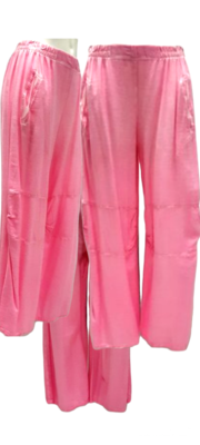 Broek, Kekoo, roze, washed out, rekbare taille, twee steekzakken, doorgestikte naden op voorpand