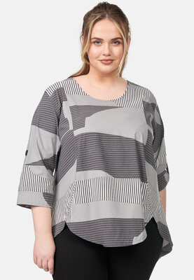 Tuniek Jolie grijs print Kekoo