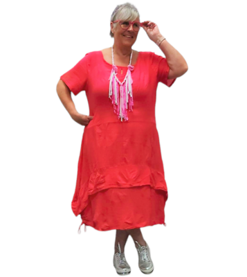 Jurk Vida Kekoo fuchsia