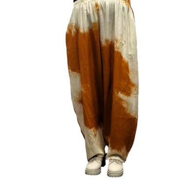 Ballonbroek oranje La-Bass tie&dye