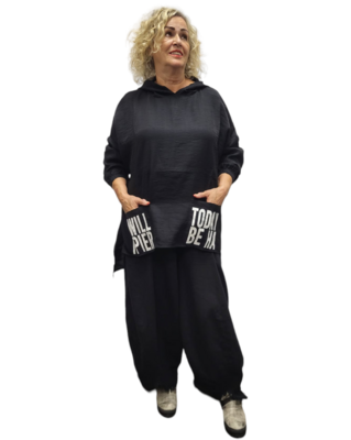 Tuniek  zwart met print
