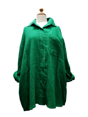Groene ruime blouse
