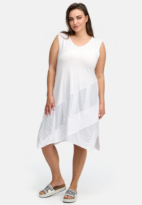 Mouwloze jurk/tuniek 'MARIS' wit