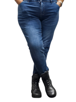 Jeansbroek blauw stof