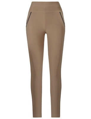 Comfortabele, broek, taupe