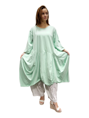 Ballonjurk-mint-met grote zakken
