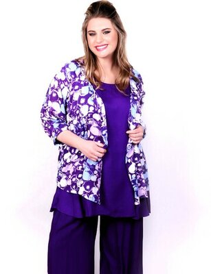 Blouse Emma13 purp/pink balls