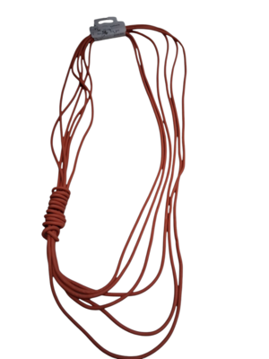 Ketting rubber roze
