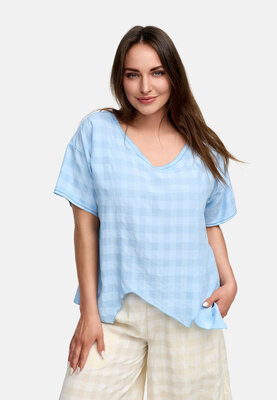 Kekoo shirt 'Vento' lichtblauw