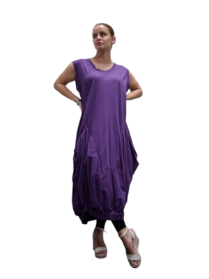 Ballonjurk tricot paars