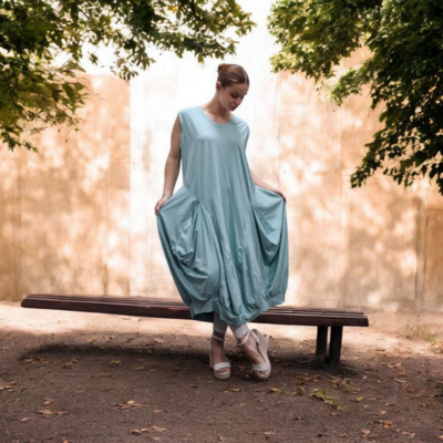 Ballonjurk tricot mint
