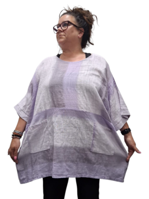 Tuniek La Bass lila/wit