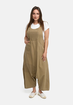 Kekoo tuinbroek 'Lino'- Taupe-khaki
