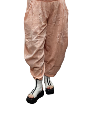 Broek  abrikoos 100% katoen