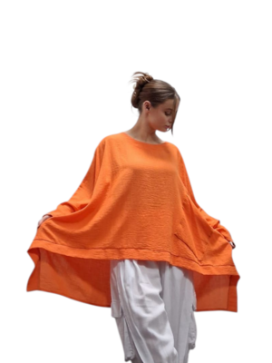 Wijde tuniek/shirt Marcy oranje