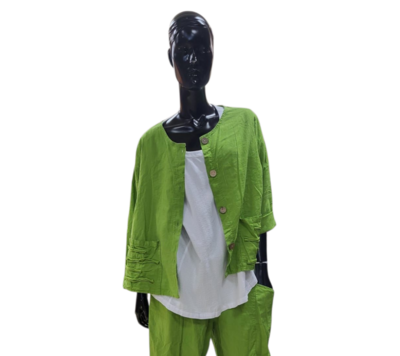 Jasje/vest groen met knoopsluiting
