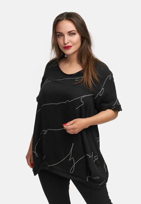 Kekoo Longshirt 'Serra' zwart