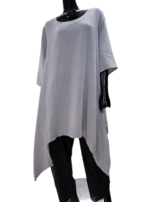 Tuniek asymmetrisch grijs