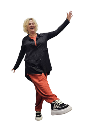 Kekoo soepel vallende aparte blouse zwart