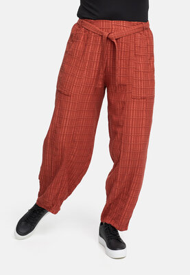 soepel vallende broek met centuur Terra