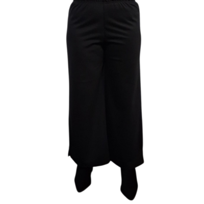 Basic broek zwart  in rechte vorm 7/8ste lengte