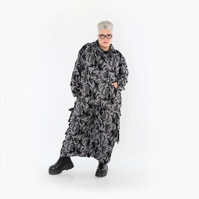 Broek Ravena grijs print