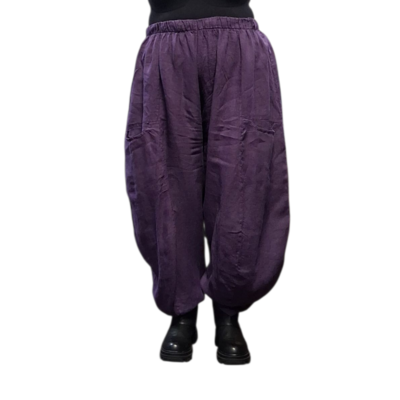 Ballonbroek purple 100% linnen