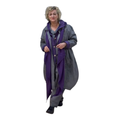 Ballonjas/vest  grijs stonewashed