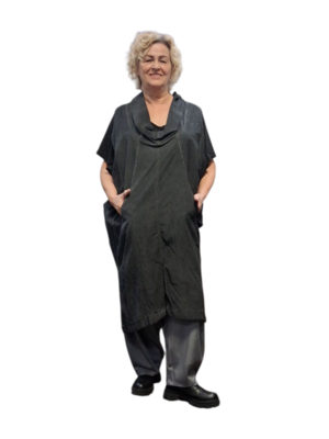 Luuka mouwloze tuniek antraciet