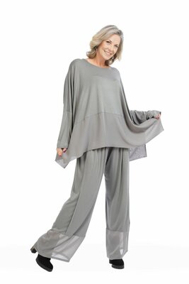 Juliette-broek,-met Chiffon inzet grijs