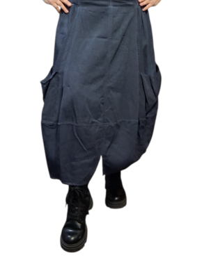 Rok navy met grote zakken