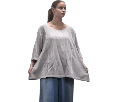 Shirt-grijs-A-lijn-100%cotton