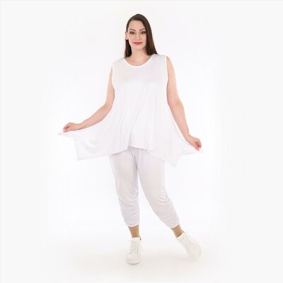 Top Skye mouwloos wit