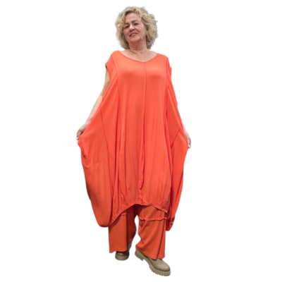 Jurk Jane ballonmodel oranje